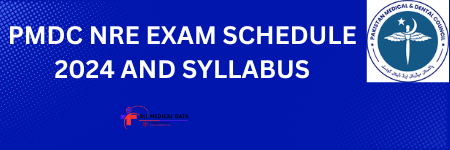 PMDC NRE EXAM SCHEDULE 2024 SYLLABUS ALL MEDICAL DATA